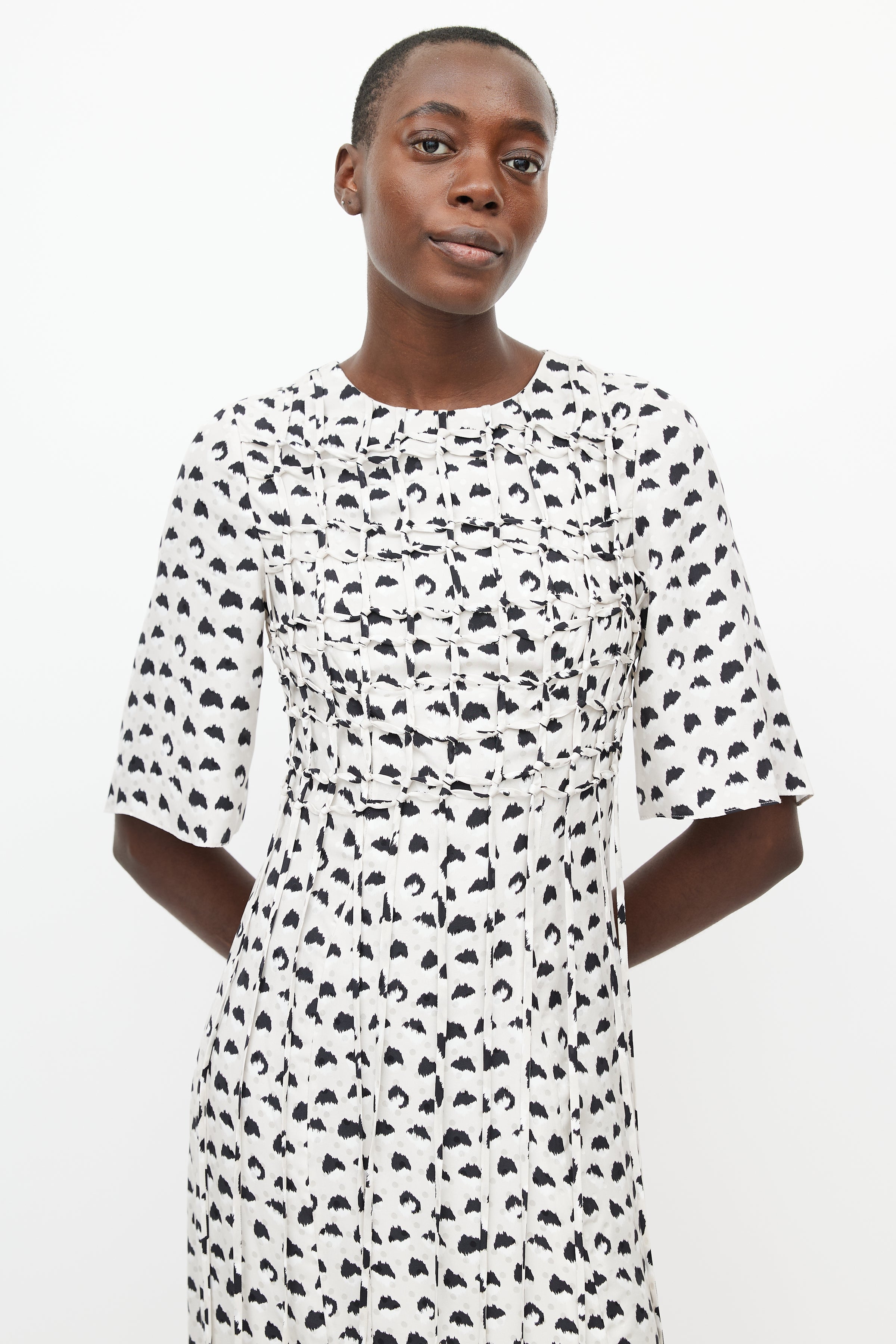 jason wu grey dress Jason Wu // Grey & Multicolour Silk Cage Dress VSP Consignment