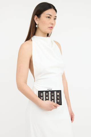 Jason Wu Satin Karlie Embellished Clutch