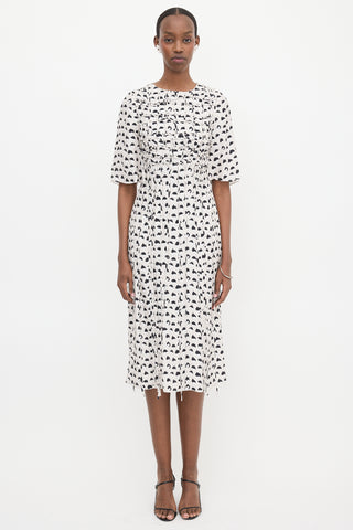 Jason Wu Silk Printed Fringe Dress