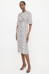 Jason Wu Silk Printed Fringe Dress