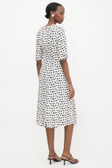 Jason Wu Silk Printed Fringe Dress