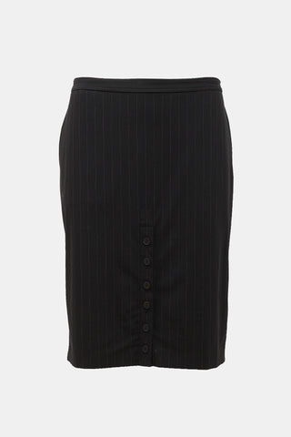 Jean Paul Gaultier 1990s Pinstripe Skirt