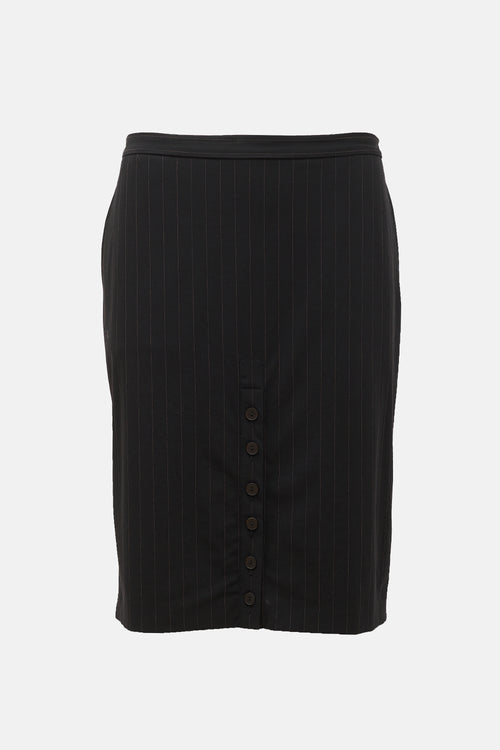 Jean Paul Gaultier 1990s Pinstripe Skirt