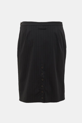 Jean Paul Gaultier 1990s Pinstripe Skirt