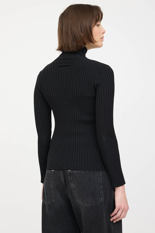 Jean Paul Gaultier Wool Knit Asymmetrical Sweater
