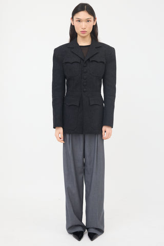 Jean Paul Gaultier Felted Wool Cyber  Jacket