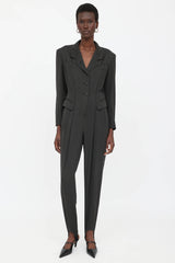 Jean Paul Gaultier Pleated Stirrup Jumpsuit
