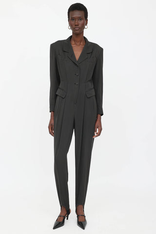 Jean Paul Gaultier Pleated Stirrup Jumpsuit