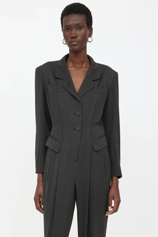 Jean Paul Gaultier Pleated Stirrup Jumpsuit