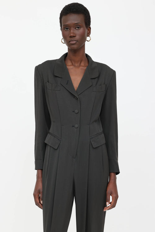 Jean Paul Gaultier Pleated Stirrup Jumpsuit