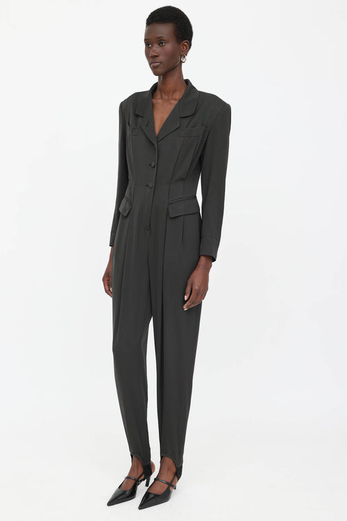 Jean Paul Gaultier Pleated Stirrup Jumpsuit