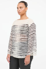Jean Paul Gaultier Soleil Silk Striped Top