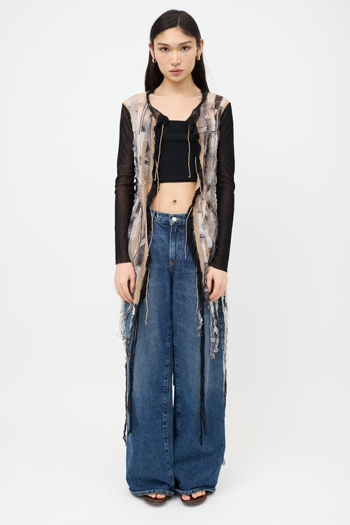 Jean Paul Gaultier Vintage Mesh Fringe Top