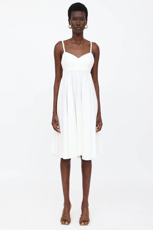 Jean Paul Gaultier Cotton Blend Sleeveless Dress