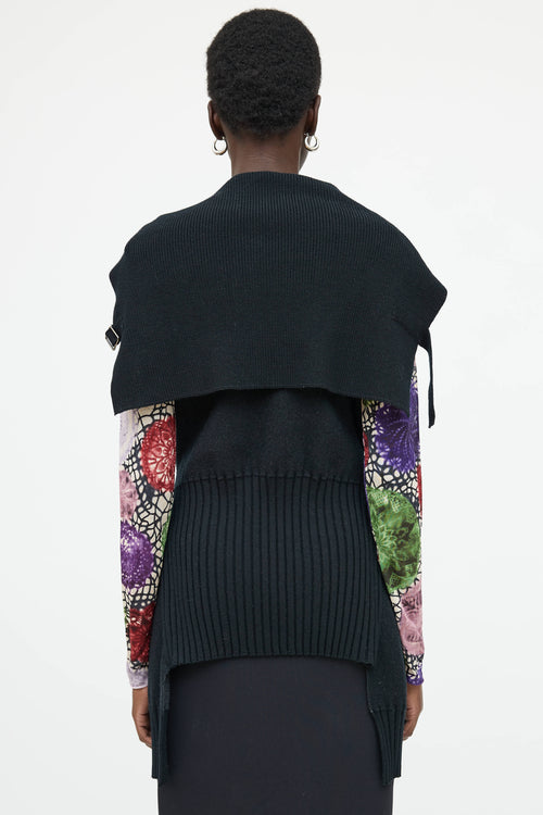 Jean Paul Gaultier Wool Knit Double Breasted Vest