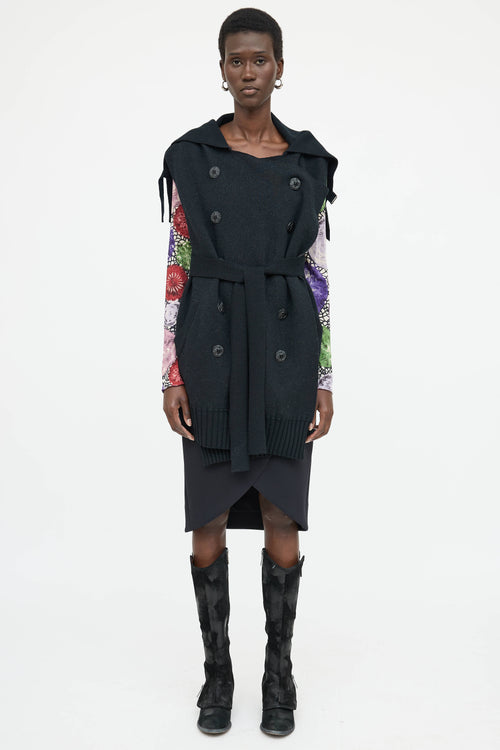 Jean Paul Gaultier Wool Knit Double Breasted Vest