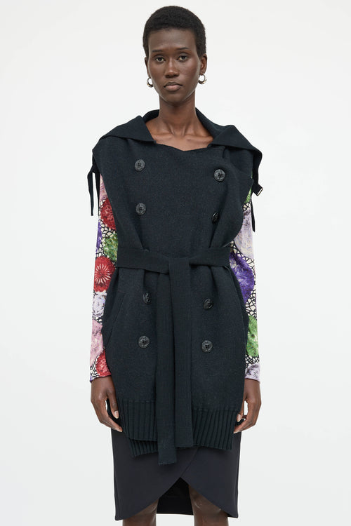 Jean Paul Gaultier Wool Knit Double Breasted Vest