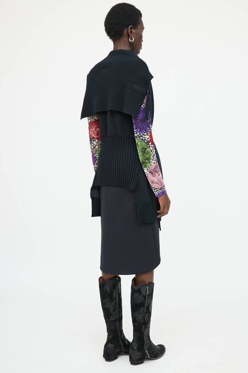 Jean Paul Gaultier Wool Knit Double Breasted Vest