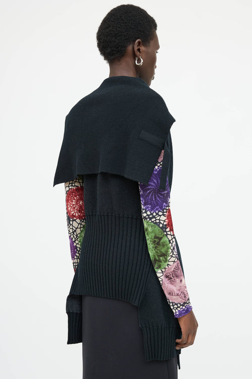 Jean Paul Gaultier Wool Knit Double Breasted Vest