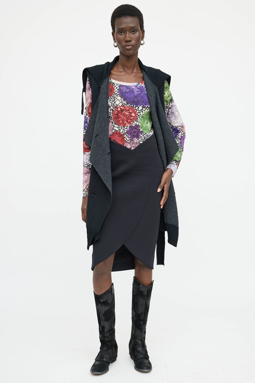 Jean Paul Gaultier Wool Knit Double Breasted Vest