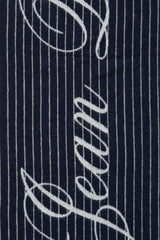 Jean Paul Gaultier Wool Stripe Logo Scarf