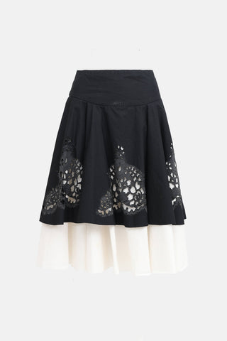 Jean Paul Gaultier C. 2010s Cutout Midi Skirt