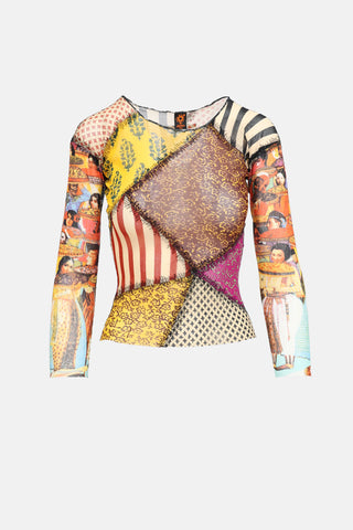 Jean Paul Gaultier Soleil C. 2000s Mesh Top