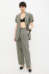 Jean Paul Gaultier 1980's Check Pleated Trouser
