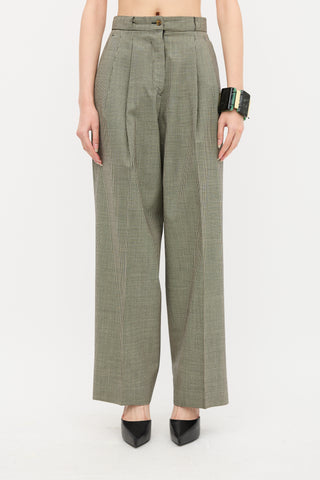 Jean Paul Gaultier 1980's Check Pleated Trouser