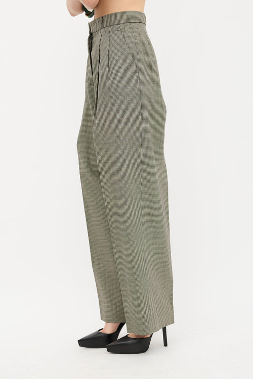 Jean Paul Gaultier 1980's Check Pleated Trouser