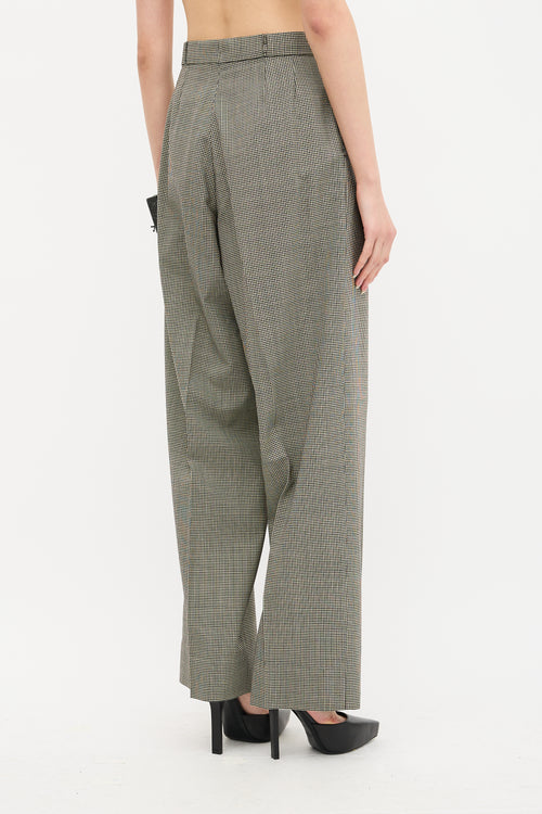 Jean Paul Gaultier 1980's Check Pleated Trouser