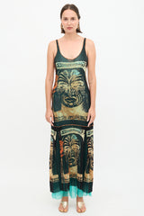 Jean Paul Gaultier 1990s Mesh Printed Dress
