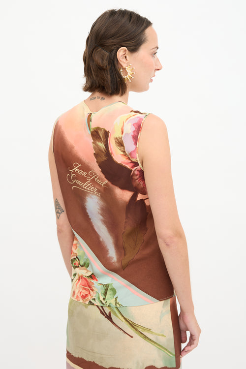 Jean Paul Gaultier 2000s Silk Floral Blouse