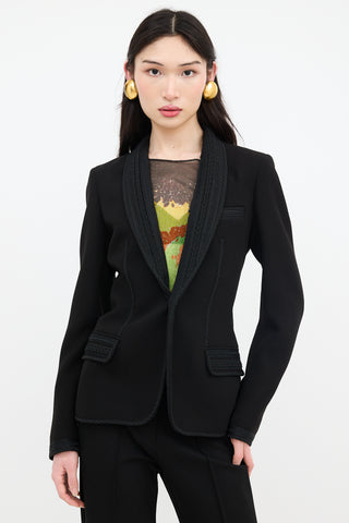 Jean Paul Gaultier Embroidered Shawl Blazer