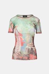 Jean Paul Gaultier FW 1998 Mesh Printed T-Shirt