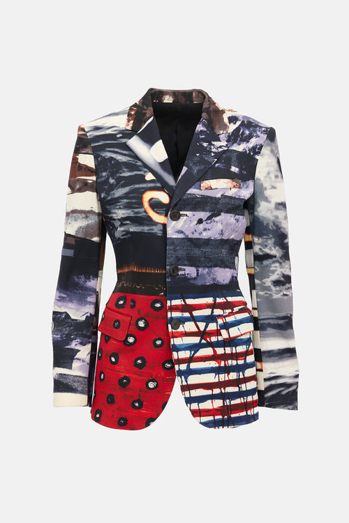 Jean Paul Gaultier FW 2001 Mixed Print Blazer