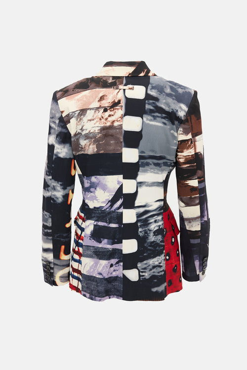 Jean Paul Gaultier FW 2001 Mixed Print Blazer