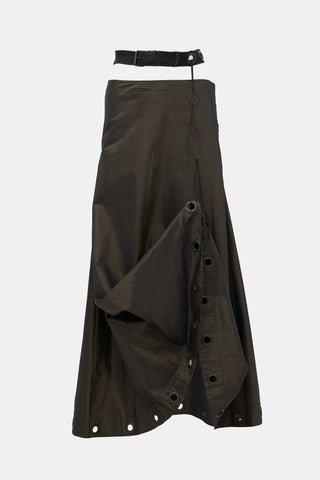 Jean Paul Gaultier FW 2002 Iridescent Grommet Skirt