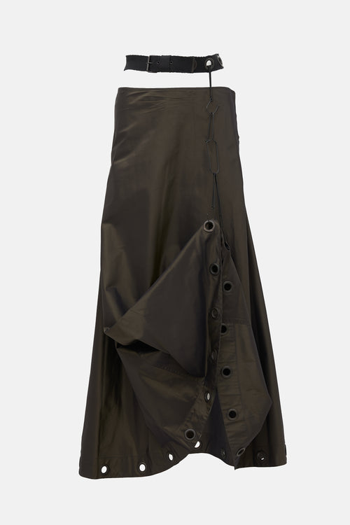 Jean Paul Gaultier FW 2002 Iridescent Grommet Skirt