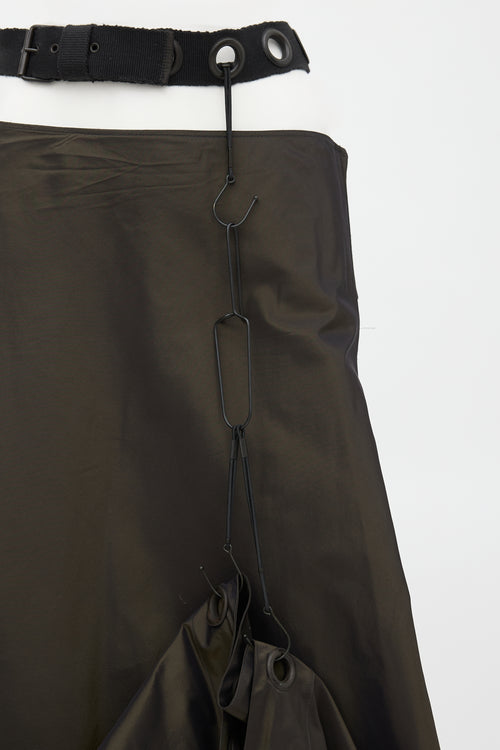 Jean Paul Gaultier FW 2002 Iridescent Grommet Skirt