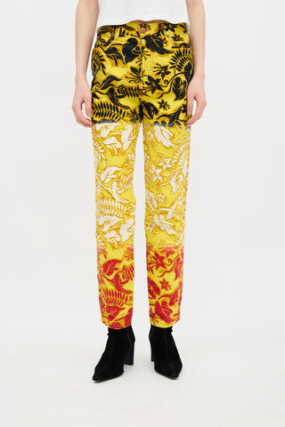 Jean Paul Gaultier Jeans Vintage Printed Pant