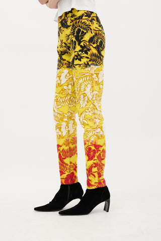 Jean Paul Gaultier Jeans Vintage Printed Pant