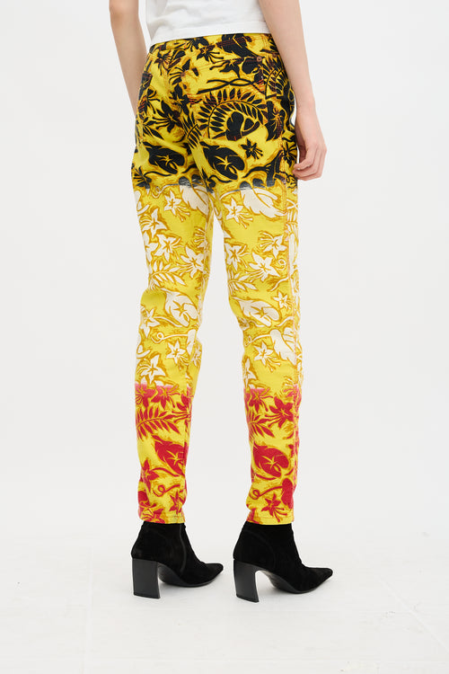 Jean Paul Gaultier Jeans Vintage Printed Pant
