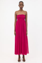 Jean Paul Gaultier Knit Mesh Ruched Dress