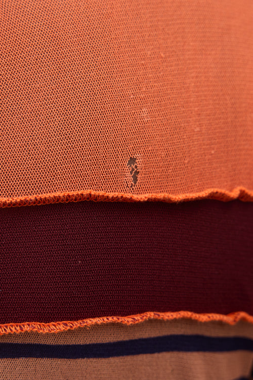 Jean Paul Gaultier SS 1996 Printed Mesh Wrap Dress