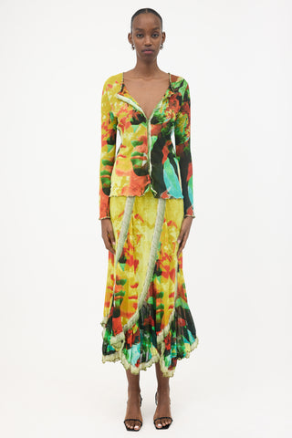 Jean Paul Gaultier SS 2000 Sheer Printed Shirt