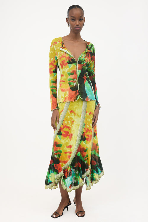 Jean Paul Gaultier SS 2000 Sheer Printed Shirt