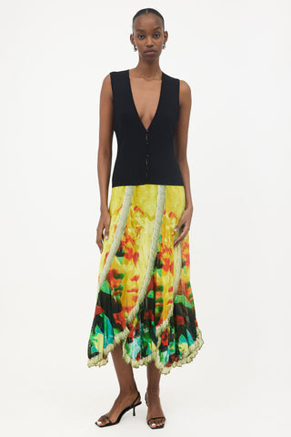 Jean Paul Gaultier SS 2000 Sheer Printed Skirt