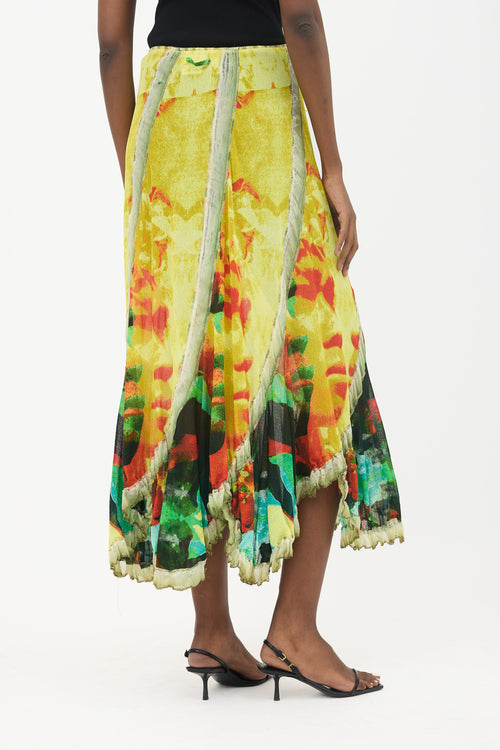 Jean Paul Gaultier SS 2000 Sheer Printed Skirt