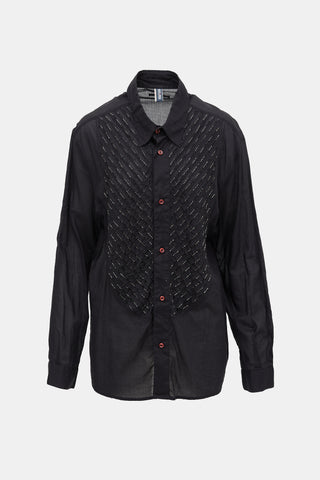 Jean Paul Gaultier Semi Sheer Embellished Shirt